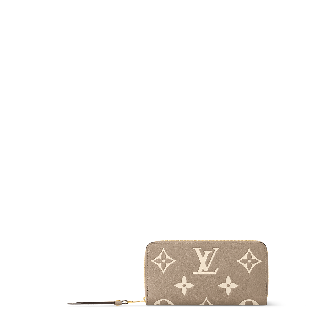 LOUIS VUITTON LV Gradient Ann Platt Zip Around Zippy wallet Purse M82206 white